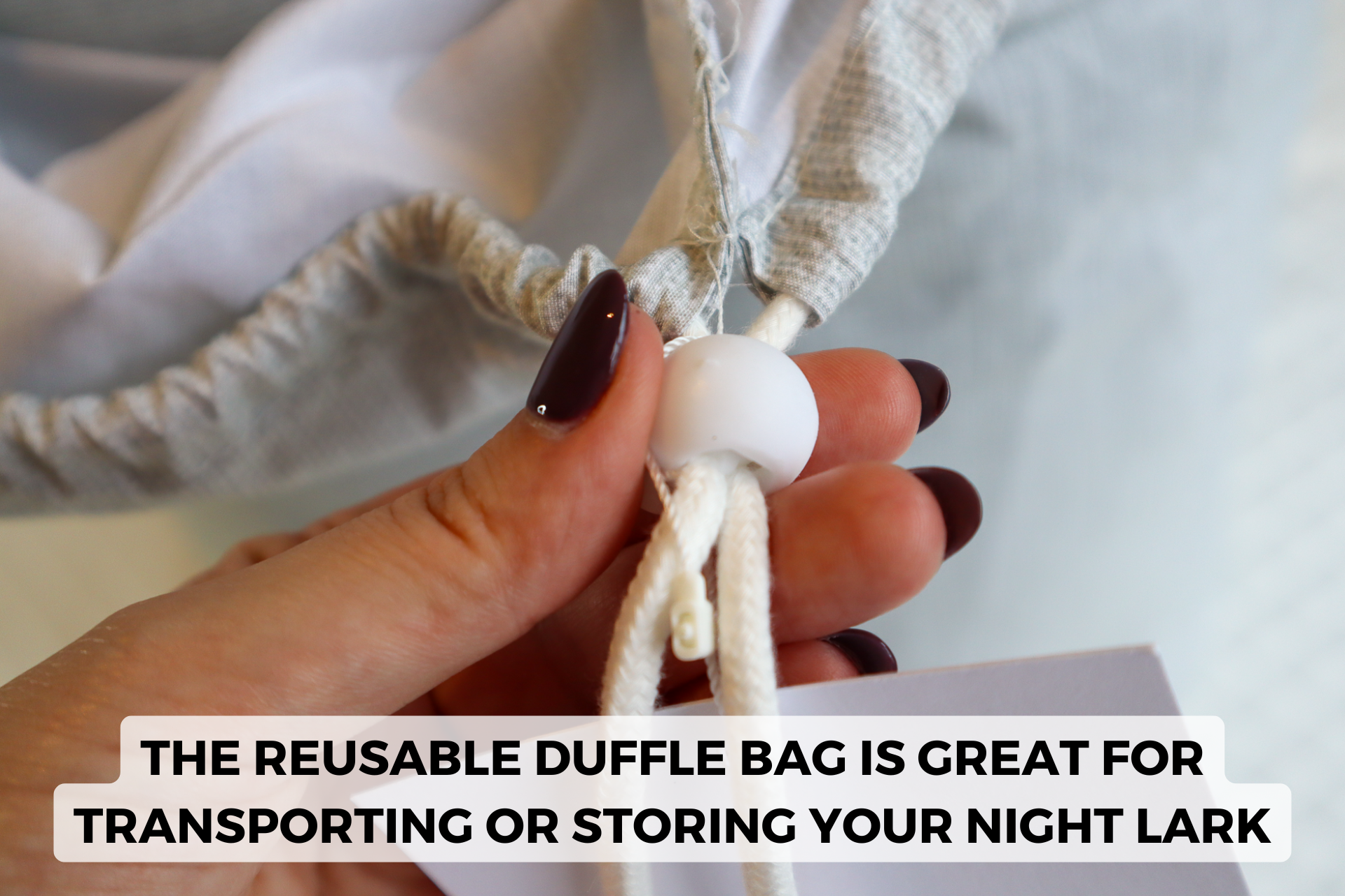 night lark duvet duffle bag